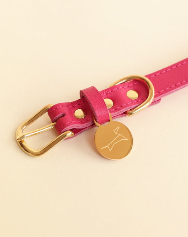 Klassieke halsband - Lipstick Pink