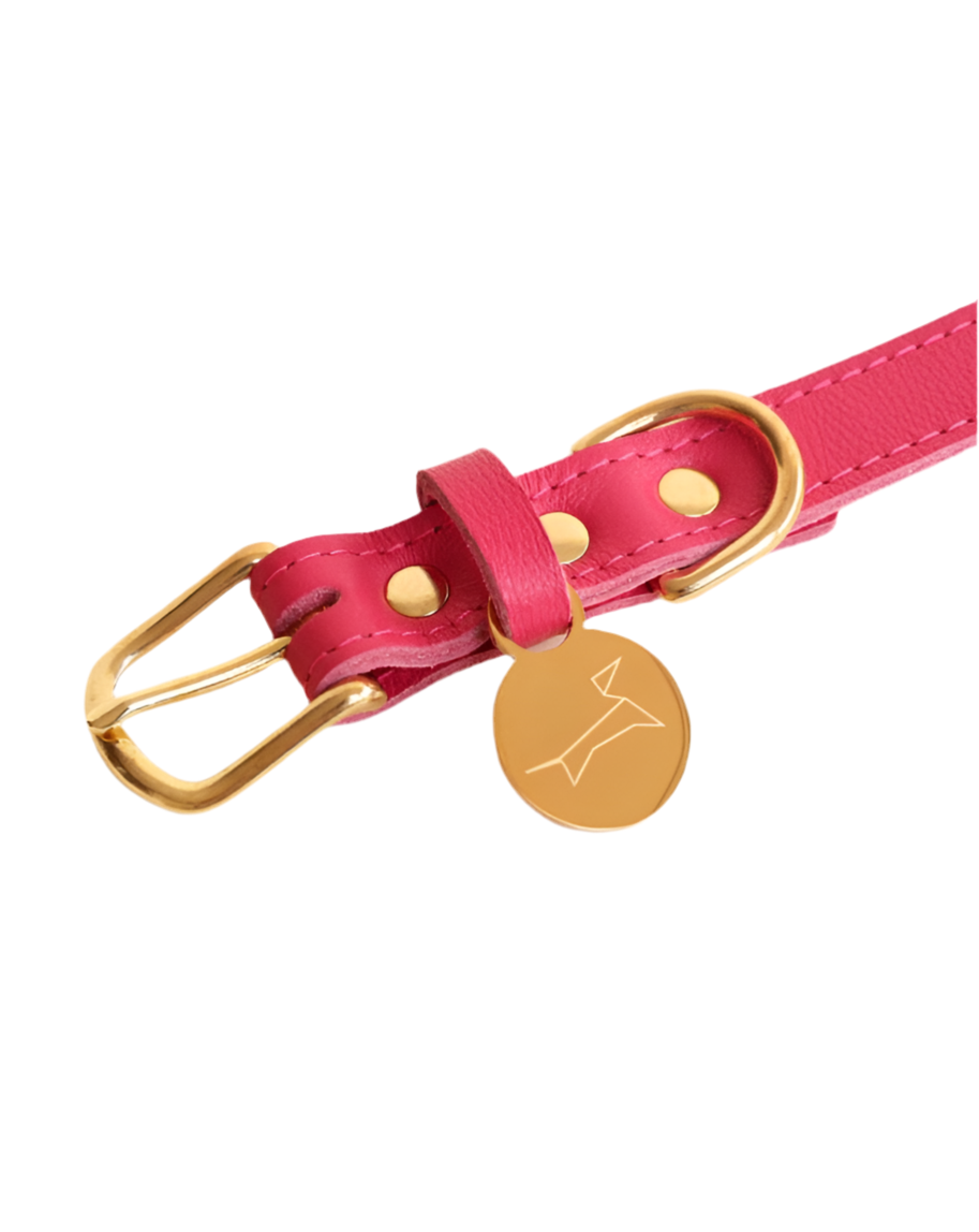 Klassieke halsband - Lipstick Pink