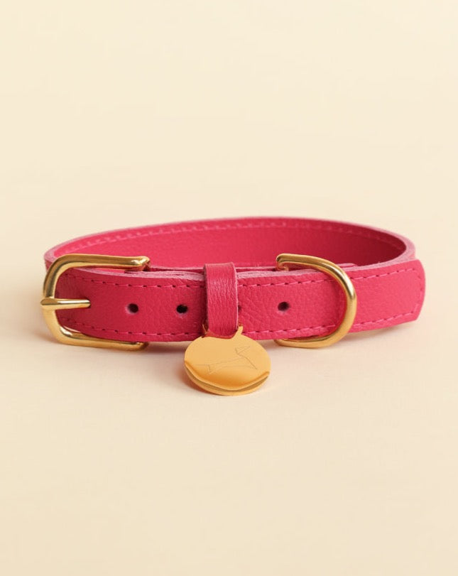 Klassieke halsband - Lipstick Pink