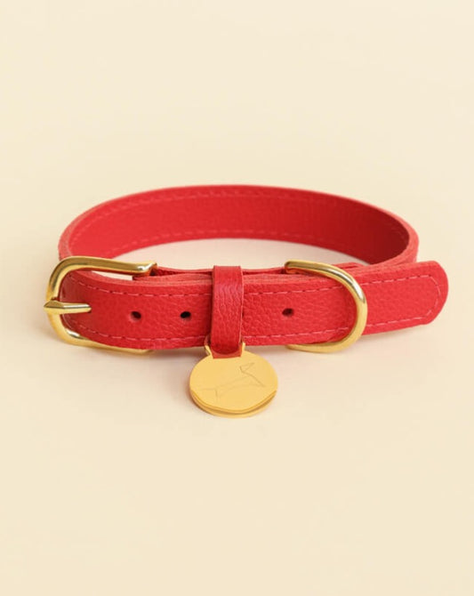 Klassieke halsband - Lipstick Red